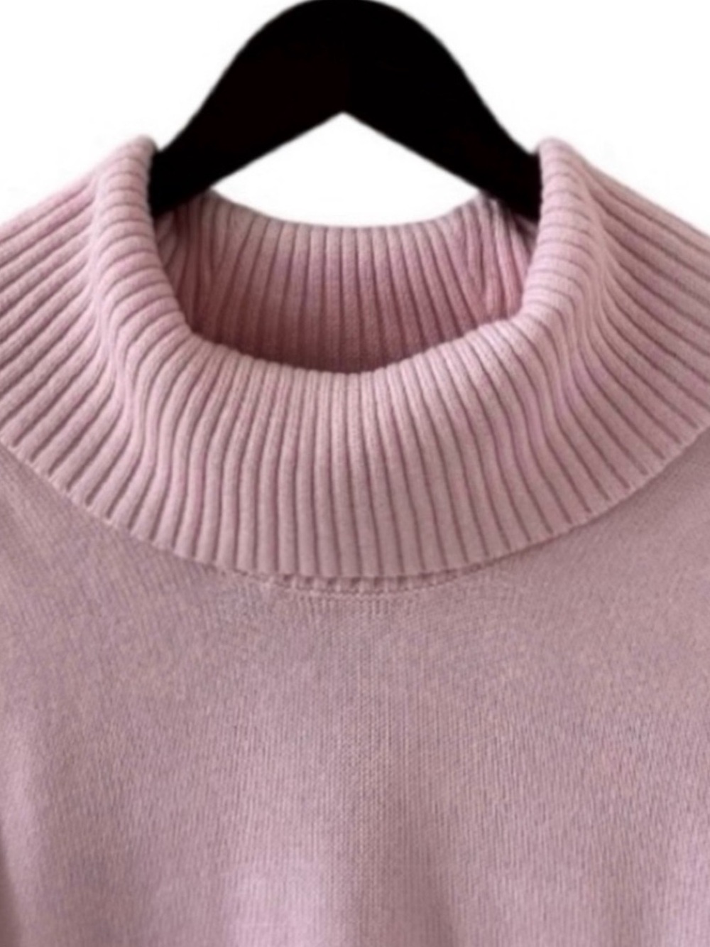 Kim Rogers Light Pink Cowl Neck Long Sleeve Cotton Knit Sweater Size Small - Picture 5 of 8